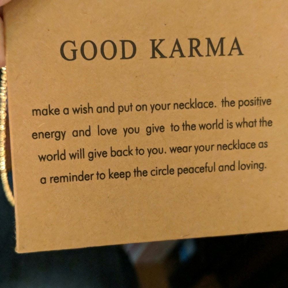 NWT Good Karma necklace - Picture 3 of 4
